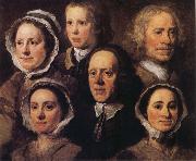 Heads of Six of Hogarth's Servants William Hogarth